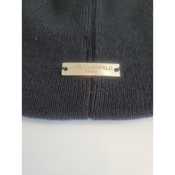 Karl Lagerfeld Paris Cool Cat Beanie Hat With Ears - Picture 5 of 9